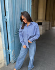 Chemise épaulette à carreaux